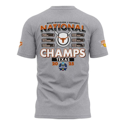 Special 2025 Softball National Champions Texas Softball Tshirt 2