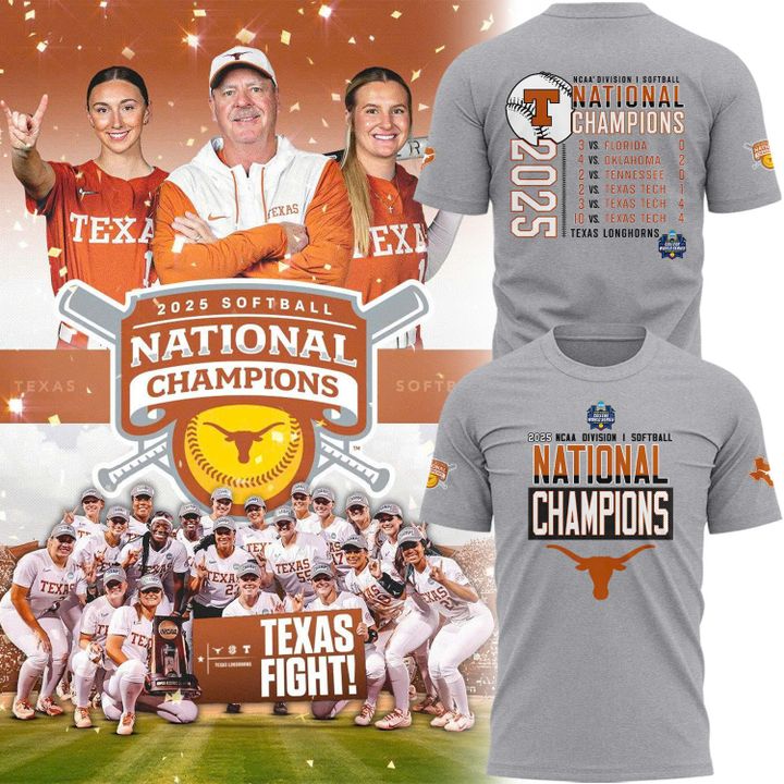 Special 2025 Softball National Champions Texas Softball Tshirt 1