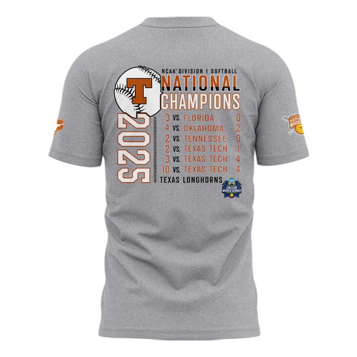 Special 2025 Softball National Champions Texas Softball Tshirt 1