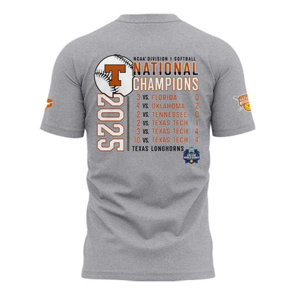 Special 2025 Softball National Champions Texas Softball Tshirt 1