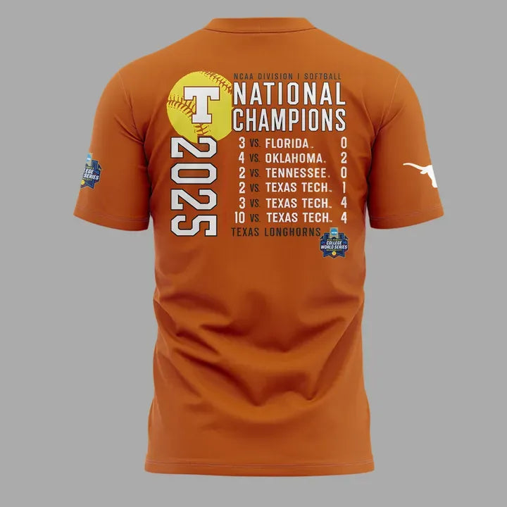 Special 2025 Softball National Champions Texas Softball Tshirt 5