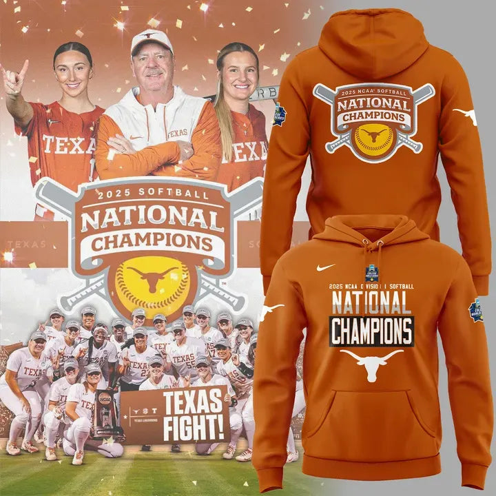 Special 2025 Softball National Champions Texas Softball Hoodie 2