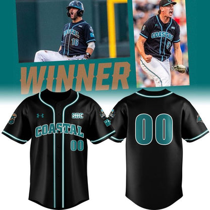 CCU Coastal Chanticleers Baseball Custom Number Jersey