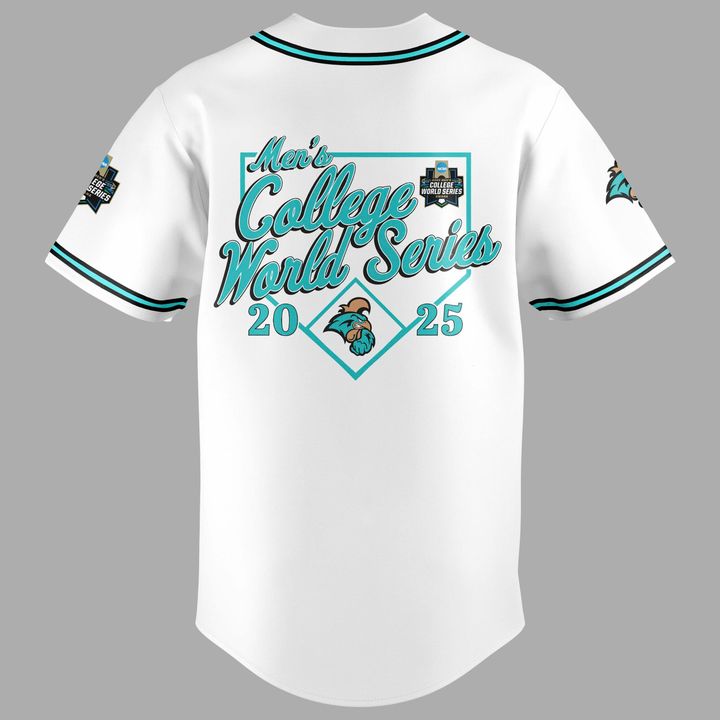 CCU Coastal Chanticleers White Baseball Jersey - Limited Edition