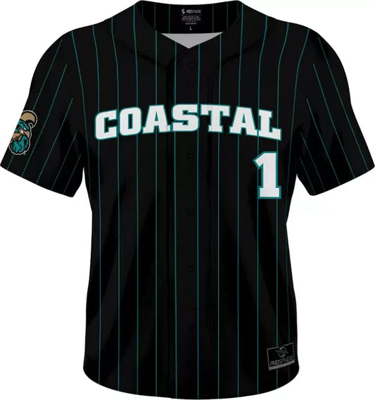 CCU Coastal Chanticleers Baseball Black Jersey