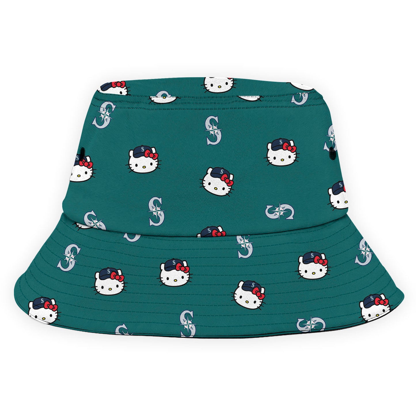 Seattle Mariners 2025 Hello Kitty Bucket Hat Night Combo Baseball Jersey + Bucket Hat