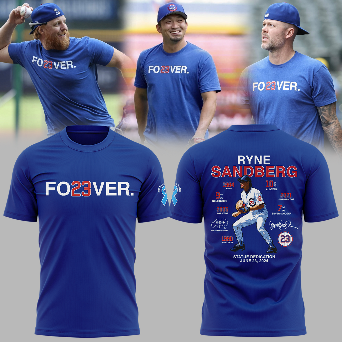 Chicago Cubs - Ryne Sandberg FO23VER Tshirt III