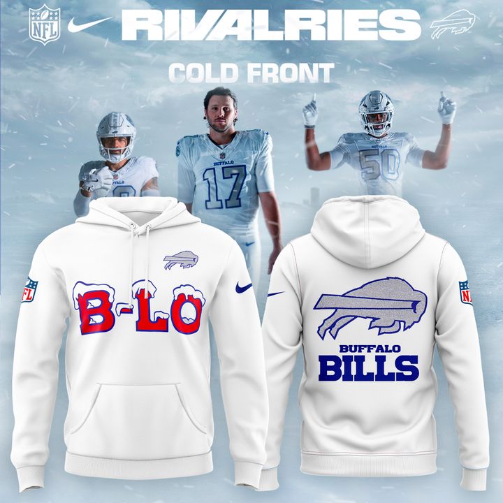 Buffalo Bills Rivalries "B-LO" 2025-2026 Hoodie (White)