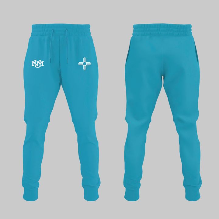 Special Edition New Mexico Lobos Wordmark Logo Uniform Hoodie - The Turquoise