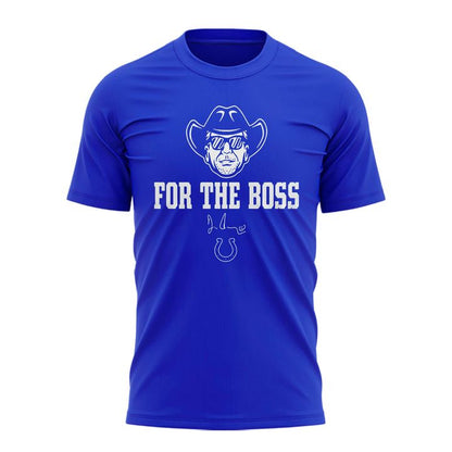 Colts Jim Irsay For The Boss T-Shirt (Blue)