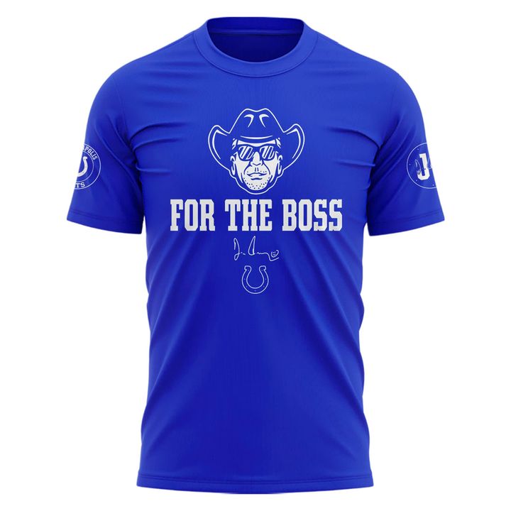 Colts Jim Irsay For The Boss T-Shirt V2 (Blue)