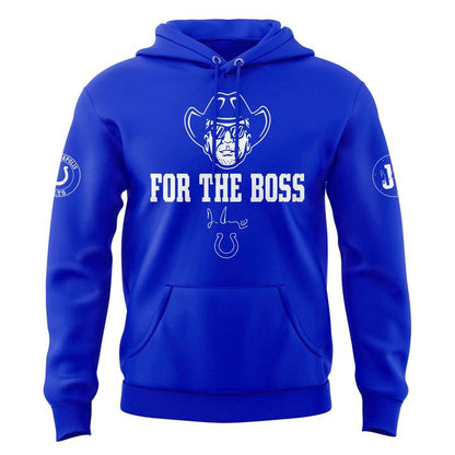 Colts Jim Irsay For The Boss Hoodie V2 (Blue)