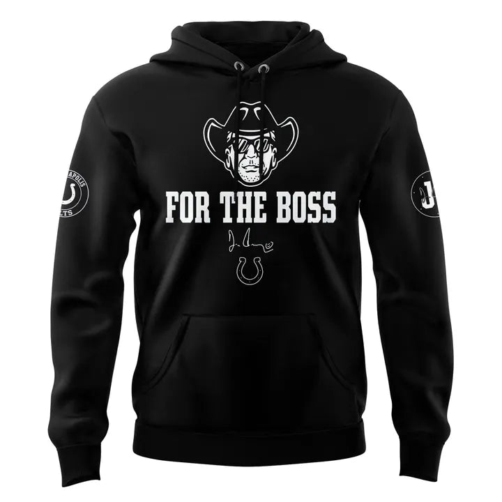 Colts Jim Irsay For The Boss Hoodie V2 (Black)