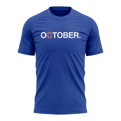 Chicago Cubs October Football T-Shirt - Special Edition
