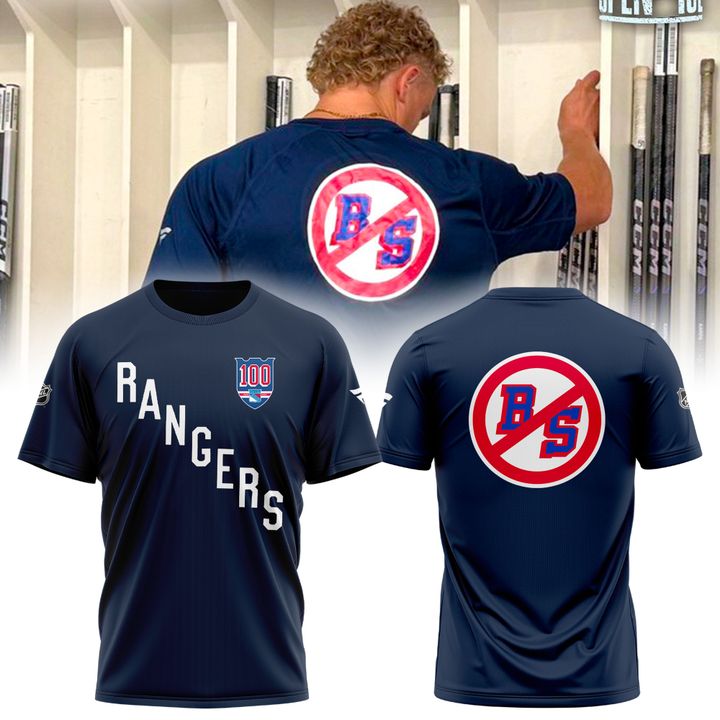 New York Rangers "No BS" 2025 T-Shirt (Navy)