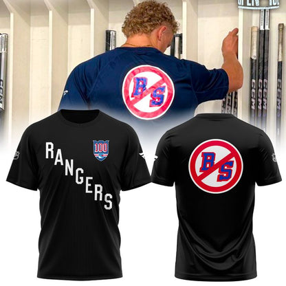 New York Rangers "No BS" 2025 T-Shirt (Black)