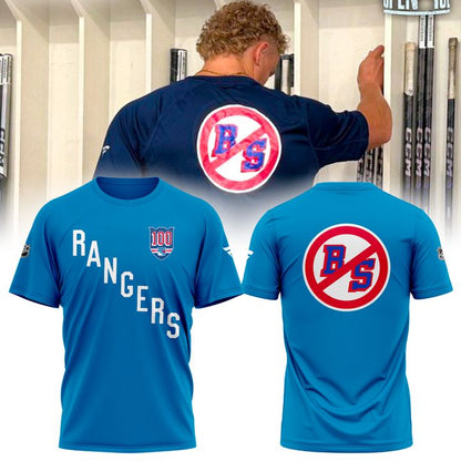 New York Rangers "No BS" 2025 T-Shirt (Blue)