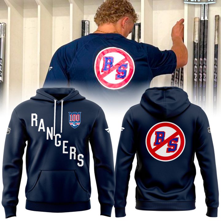 New York Rangers "No BS" 2025 Hoodie (Navy)