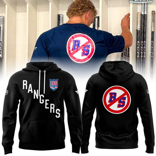 New York Rangers "No BS" 2025 Hoodie (Black)