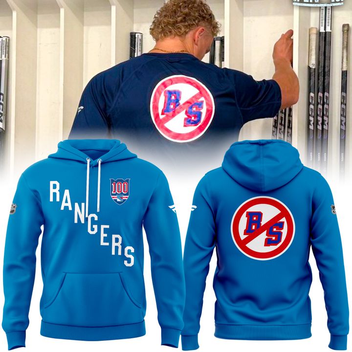 New York Rangers "No BS" 2025 Hoodie (Blue)