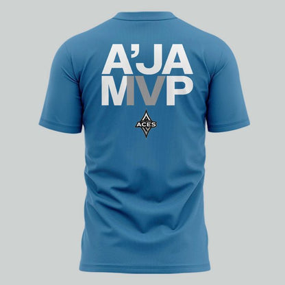 Speical New 4x M'VP A'ja Wilson Blue T-Shirt