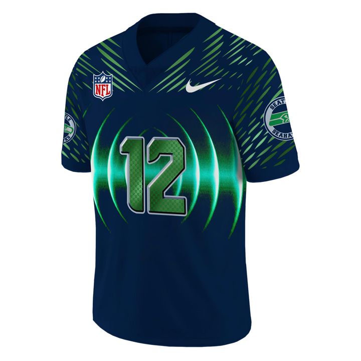 Seattle Seahawks 2025 NFL Rivalries High-Decibel Zone Jerseys