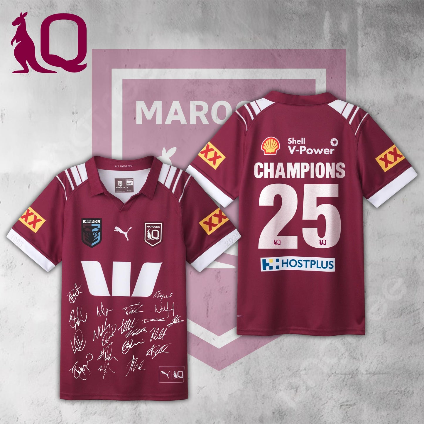 Queensland Maroons 2025 State Of Origin Champions Limited Jersey