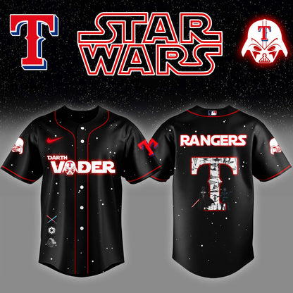 .Texas Rangers x Stars Wars Darth Vader Night Baseball Jersey Editions Limited v2