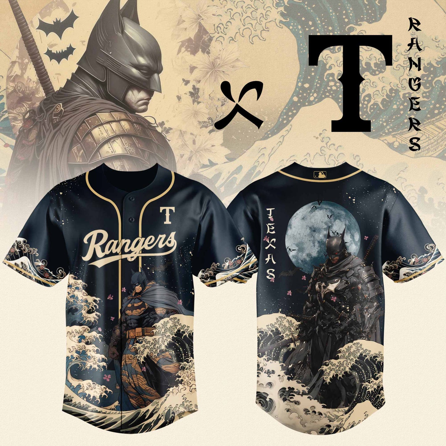 Texas Rangers x Batman Night Limited Edition Jersey 2025