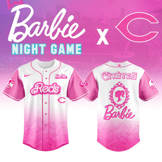 .    Cincinnati    Reds MLB x Barbie Night Game Limited Edition Jersey 2025
