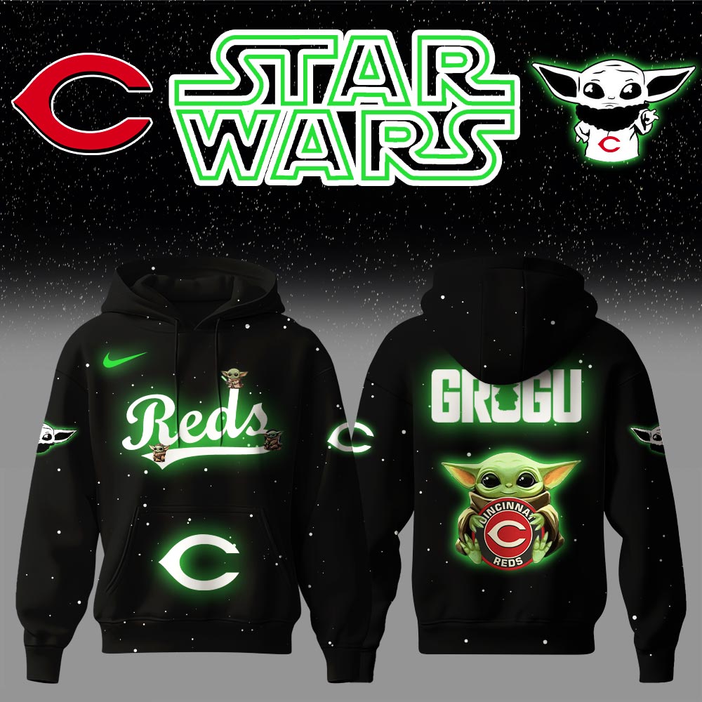 Cincinnati Reds x Stars Wars Baby Yoda Game Night Hoodie Editions Limited