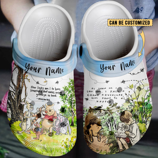 Winnie The Pooh Crocs Crocband Clogs Shoes Comfortable For Men Women