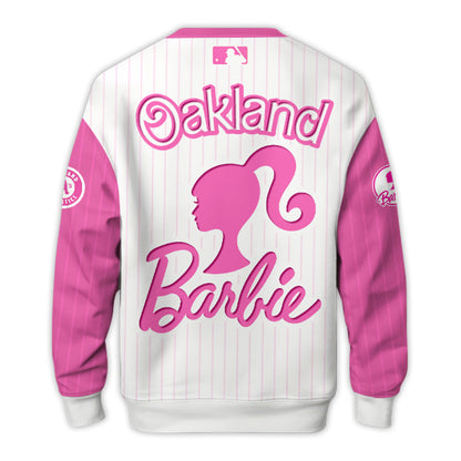 .    Oakland Athletics MLB x Barbie Night Game Limited Edition Hoodie 2025