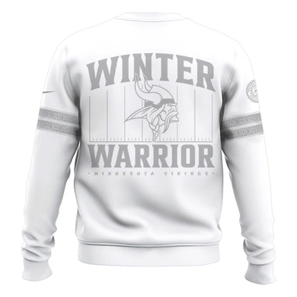 Premium Minnesota Vikings Merch - Minnesota Vikings Football Winter Warrior Limited Edition Sweatshirt 2025 - Gear Up For Game Day