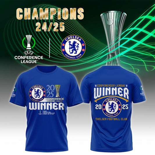 Chelsea FC 2025 Europe UEFA Conference League Champions Limited Edition T-Shirt