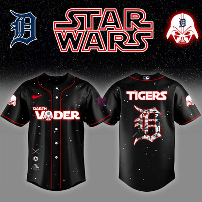 Detroit Tigers x Stars Wars Darth Vader Night Baseball Jersey Editions Limited v2