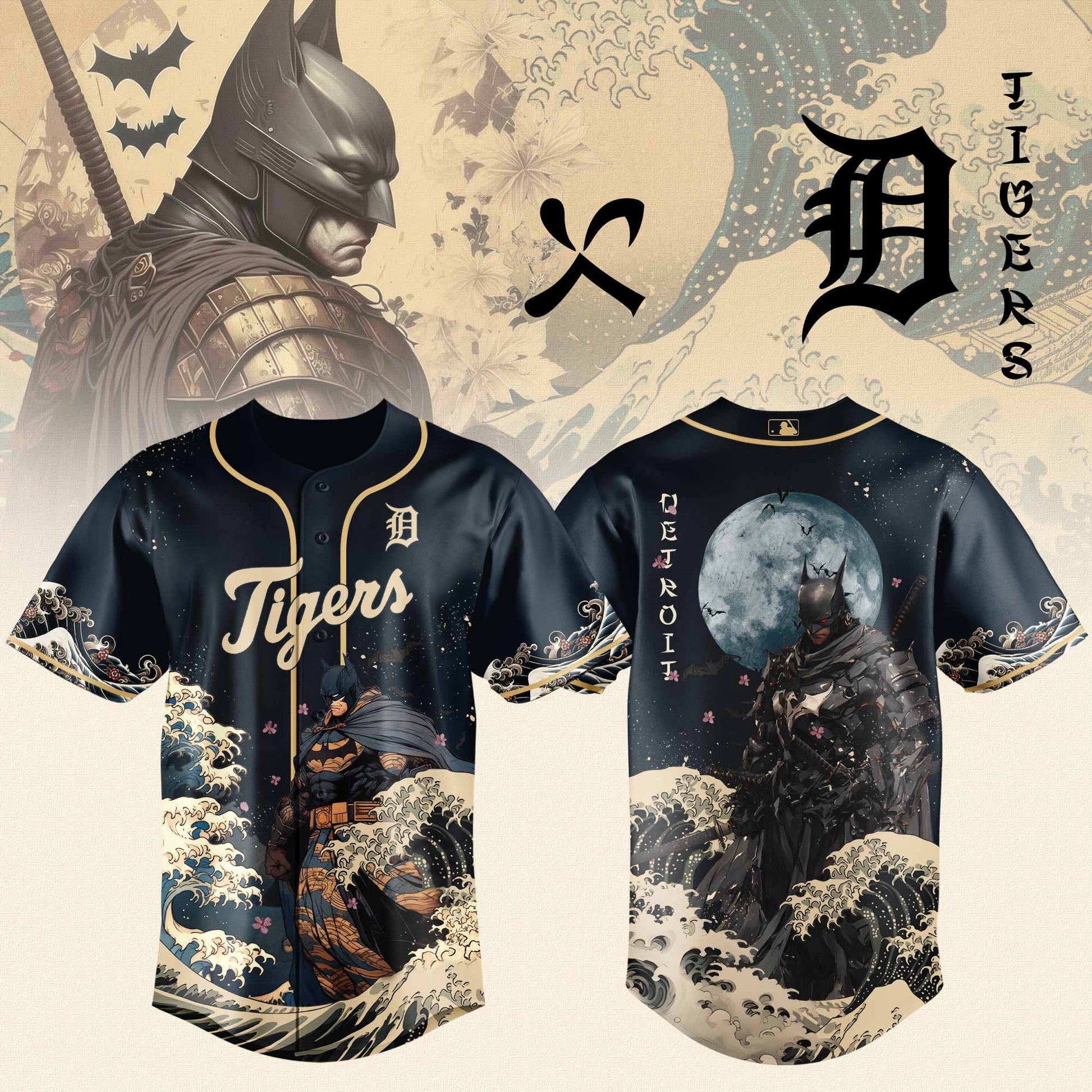 Detroit Tigers x Batman Night Limited Edition Jersey 2025