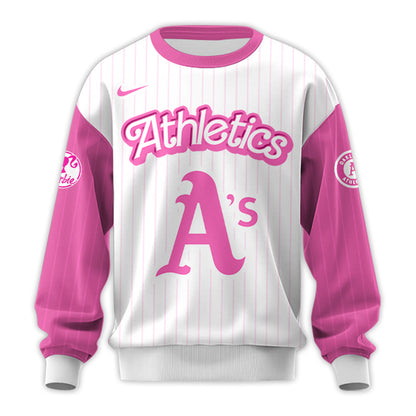.    Oakland Athletics MLB x Barbie Night Game Limited Edition Hoodie 2025