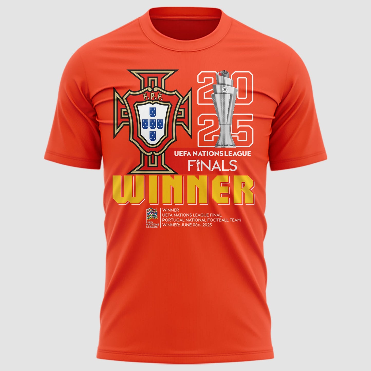 Portugal UEFA Nations League 2025 Champions T-Shirt