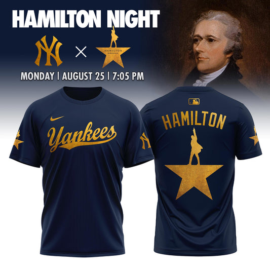 New York Yankees  x Hamilton Night 2025 Limited Edition T-Shirt