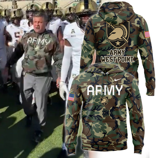 Army Black Knights football Arctic Camo 2024 Salute to Service Club Fleece Pullover Hoodie