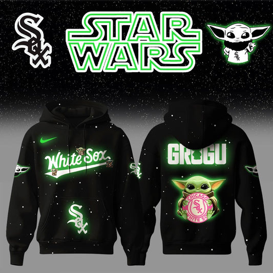 Chicago White Sox x Stars Wars Baby Yoda Game Night Hoodie Editions Limited