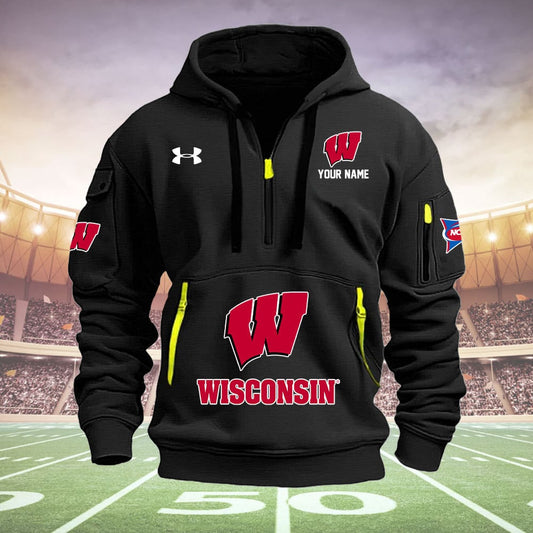 Wisconsin BadgersQuarter Zip Hoodie