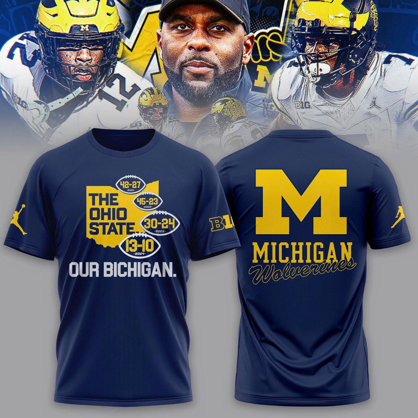 Limited Edition Michigan Wolverines Our Bichigan Score Shirt