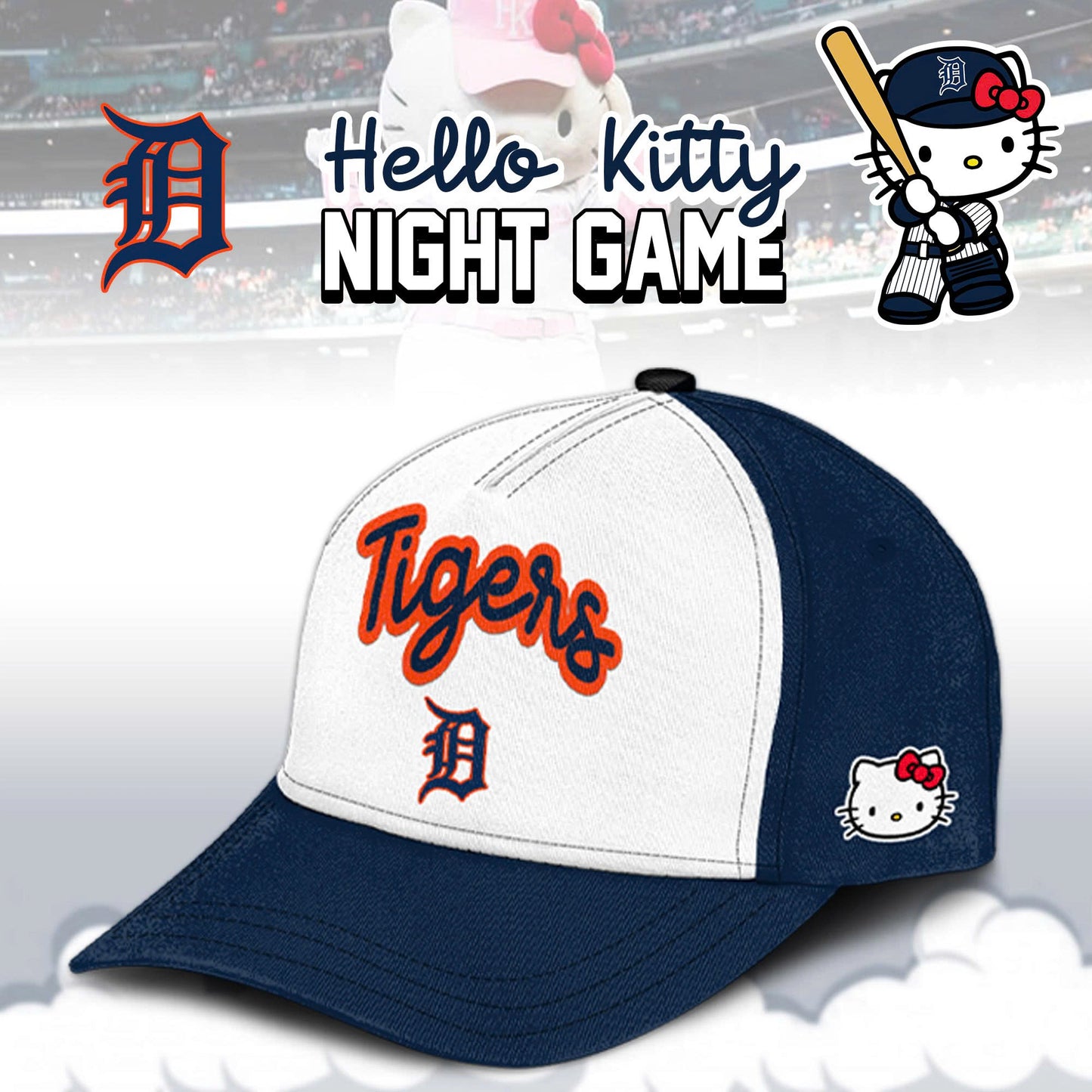 Detroit Tigers x Hello Kitty Night 2025 Limited Edition Jersey
