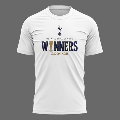 Special New Tottenham Hotspur Europa League 2025 Winners White T-Shirt