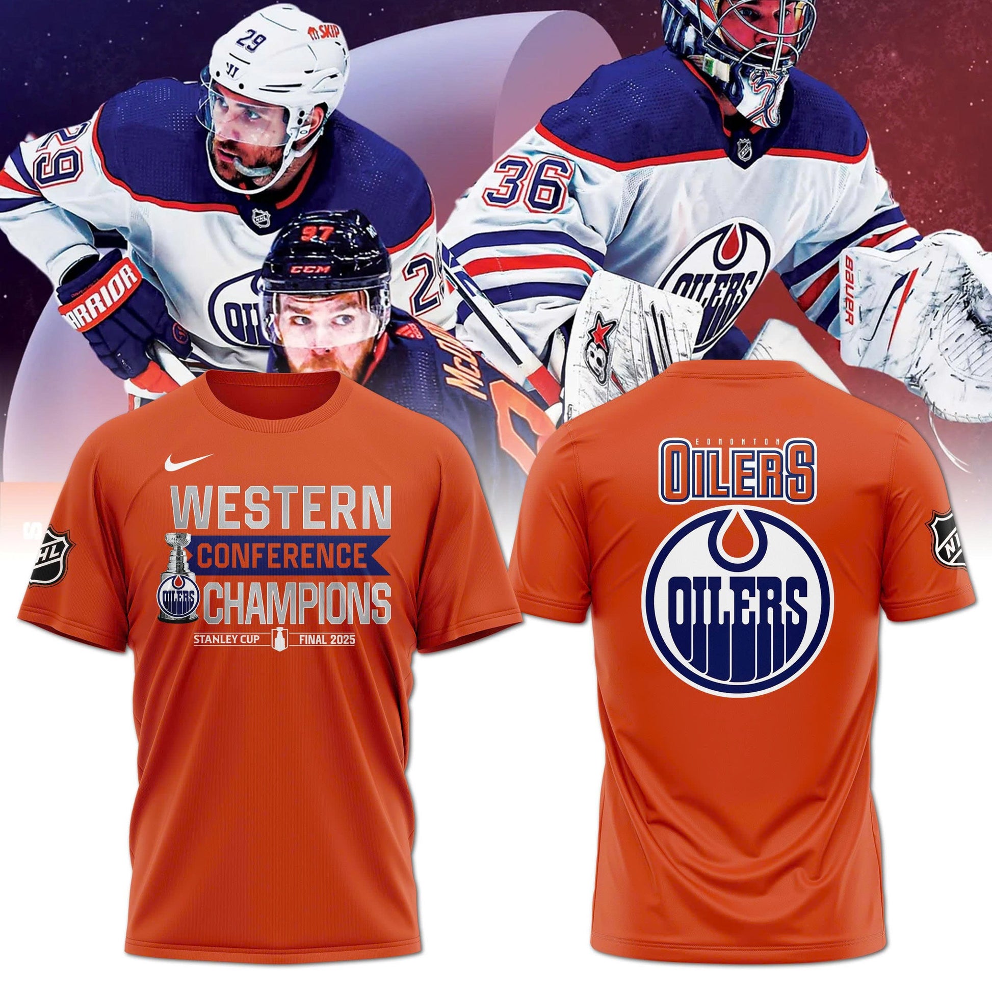Edmonton Oilers T-Shirt 2025 Western Conference Champions