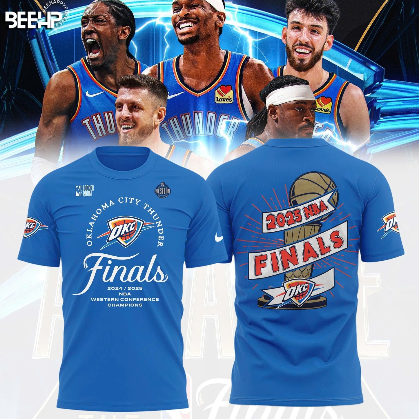 Oklahoma City Thunder 2025 Western Conference Champions T-Shirt