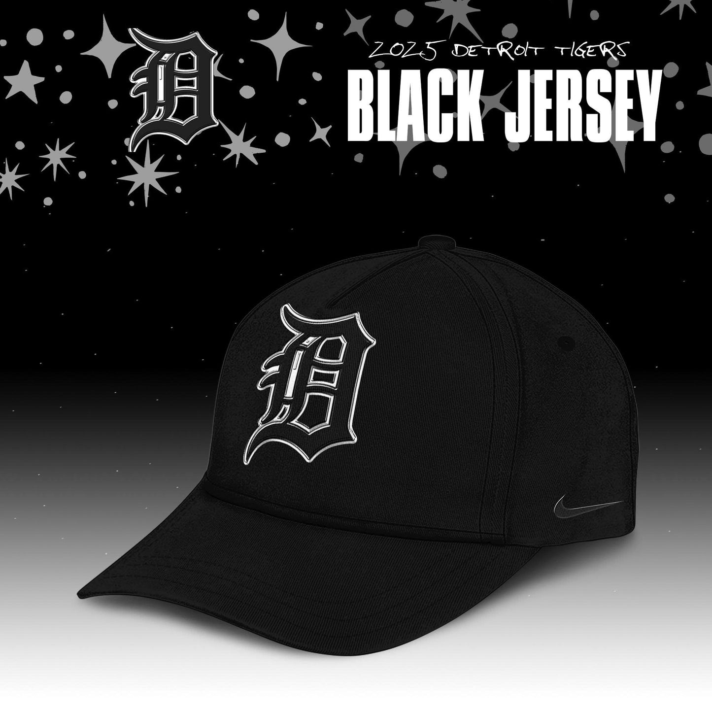 Detroit Tigers Black In Black Limited Edition Jersey