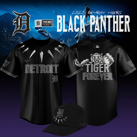 Detroit Tigers v Black Panther Limited Edition Jersey
